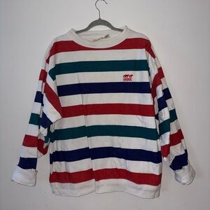 Vintage Canterbury Structure Multicolor Striped Shirt